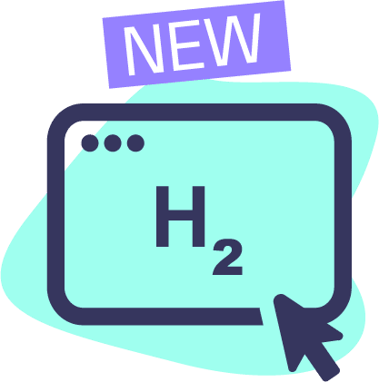 Hydrogen marketplace icon