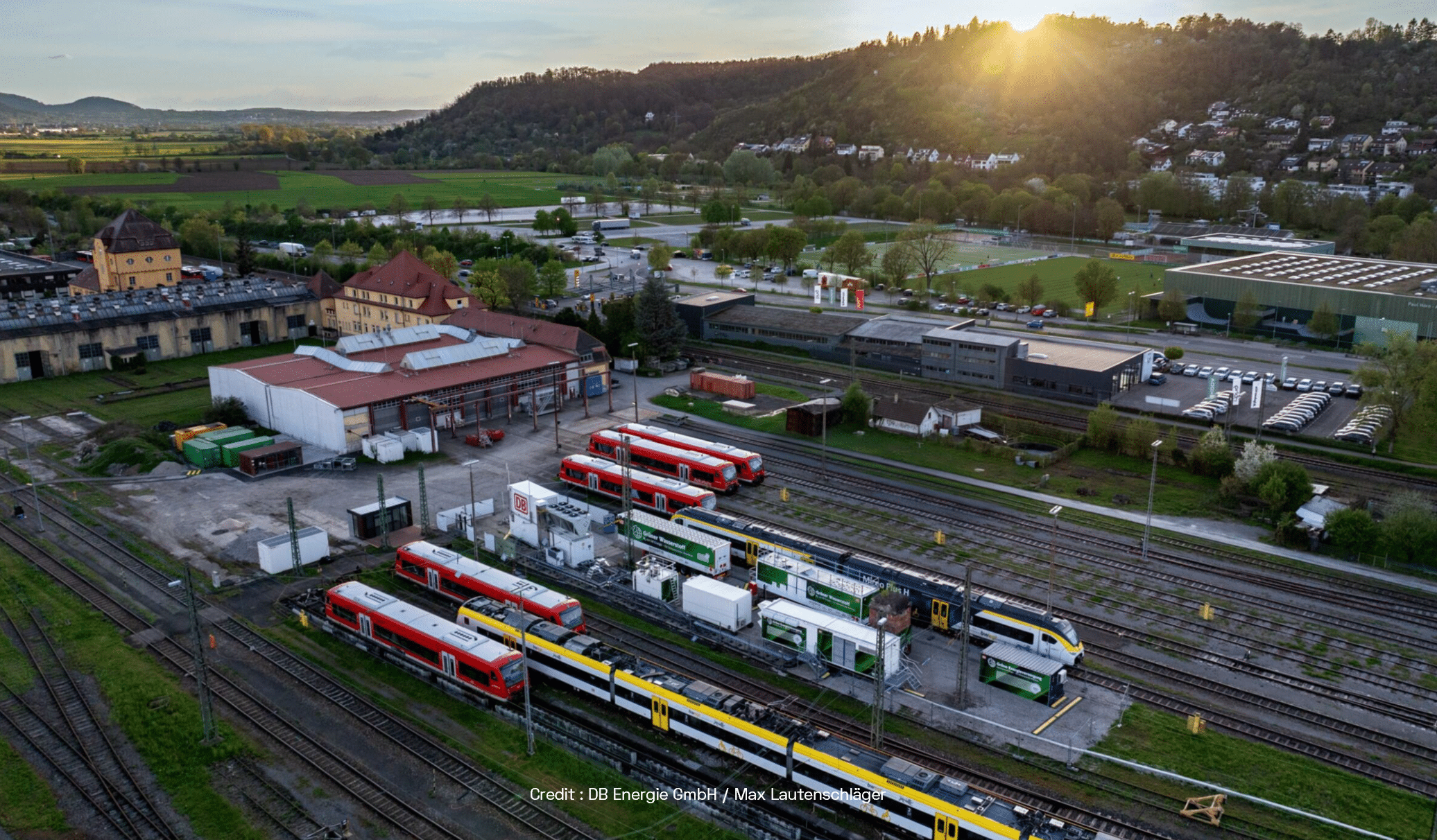Lhyfe DB Tubingen - green hydrogen for hydrogen trains.